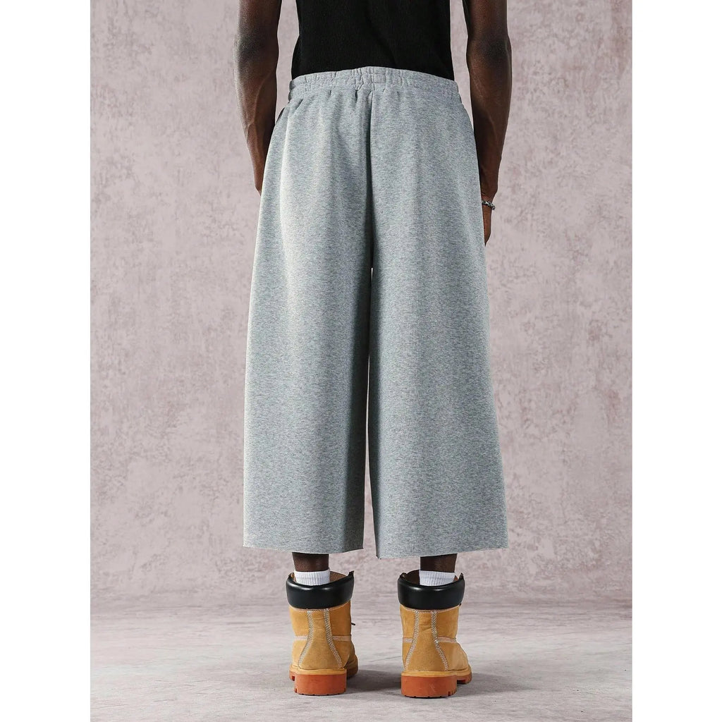 Street Style Badge Graphic Print Drawstring Waist Loose Fit Sports Pants