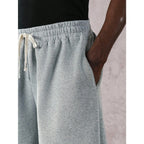 Street Style Badge Graphic Drawstring Waist Loose Pants
