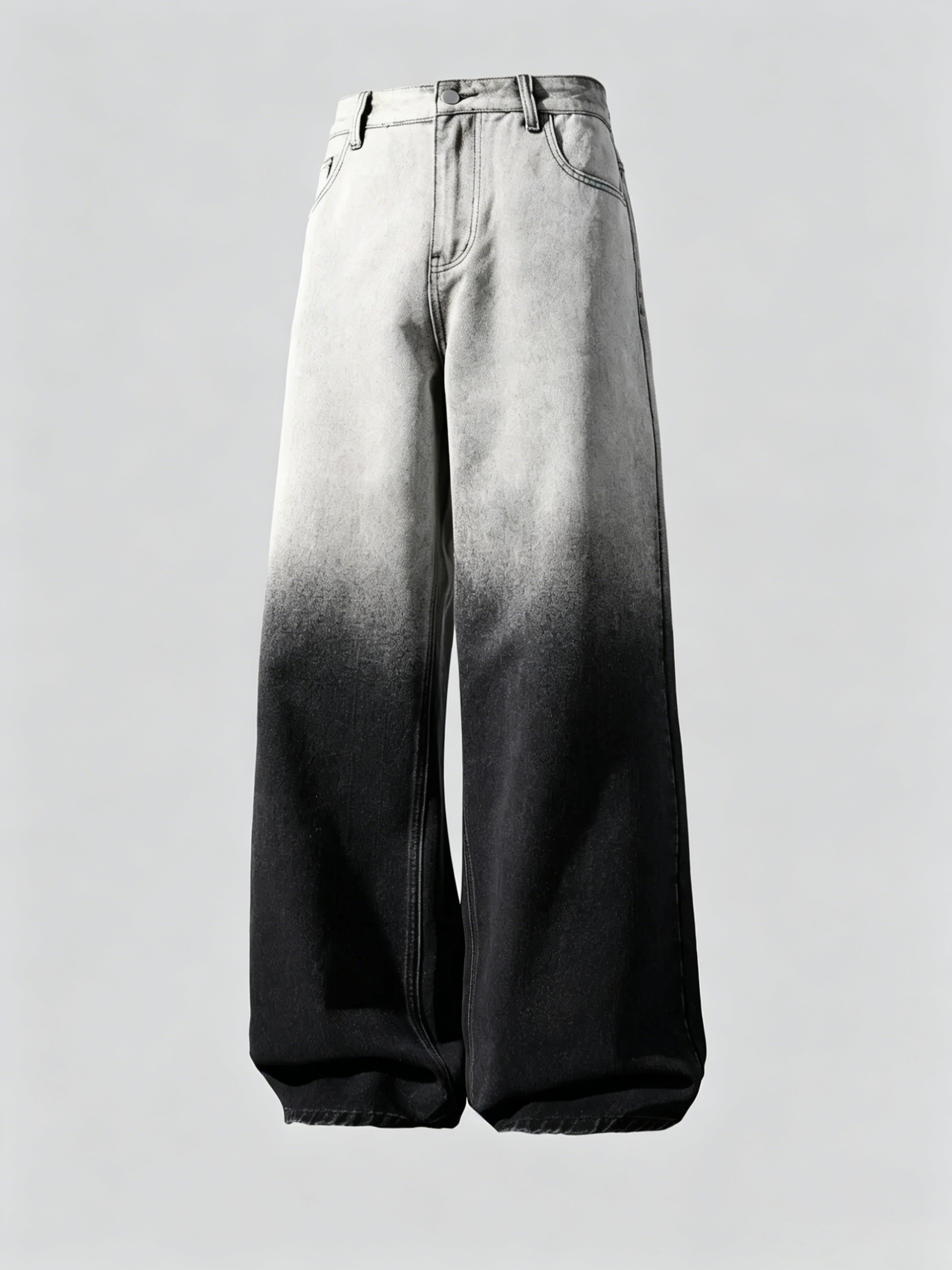 Y2K Gradient Washed Loose Wide Leg Denim Jeans