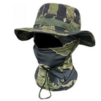 Camouflage Cotton Bucket Hat Windproof Outdoor