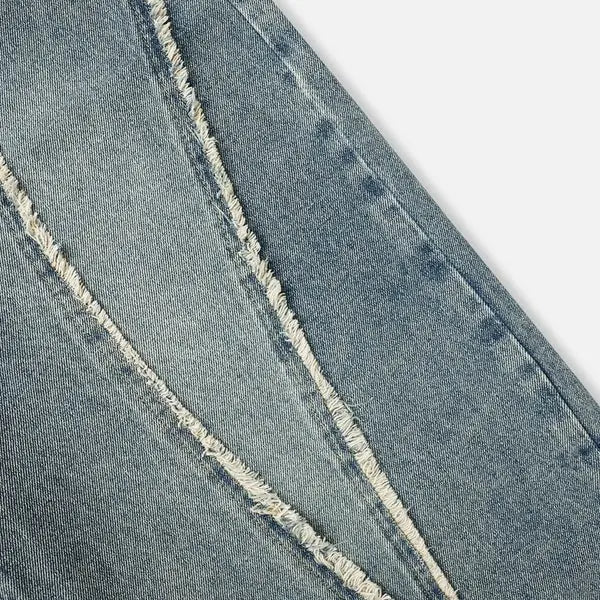 Y2K Fringe Patchwork Loose Wide Leg Denim Jeans Unisex