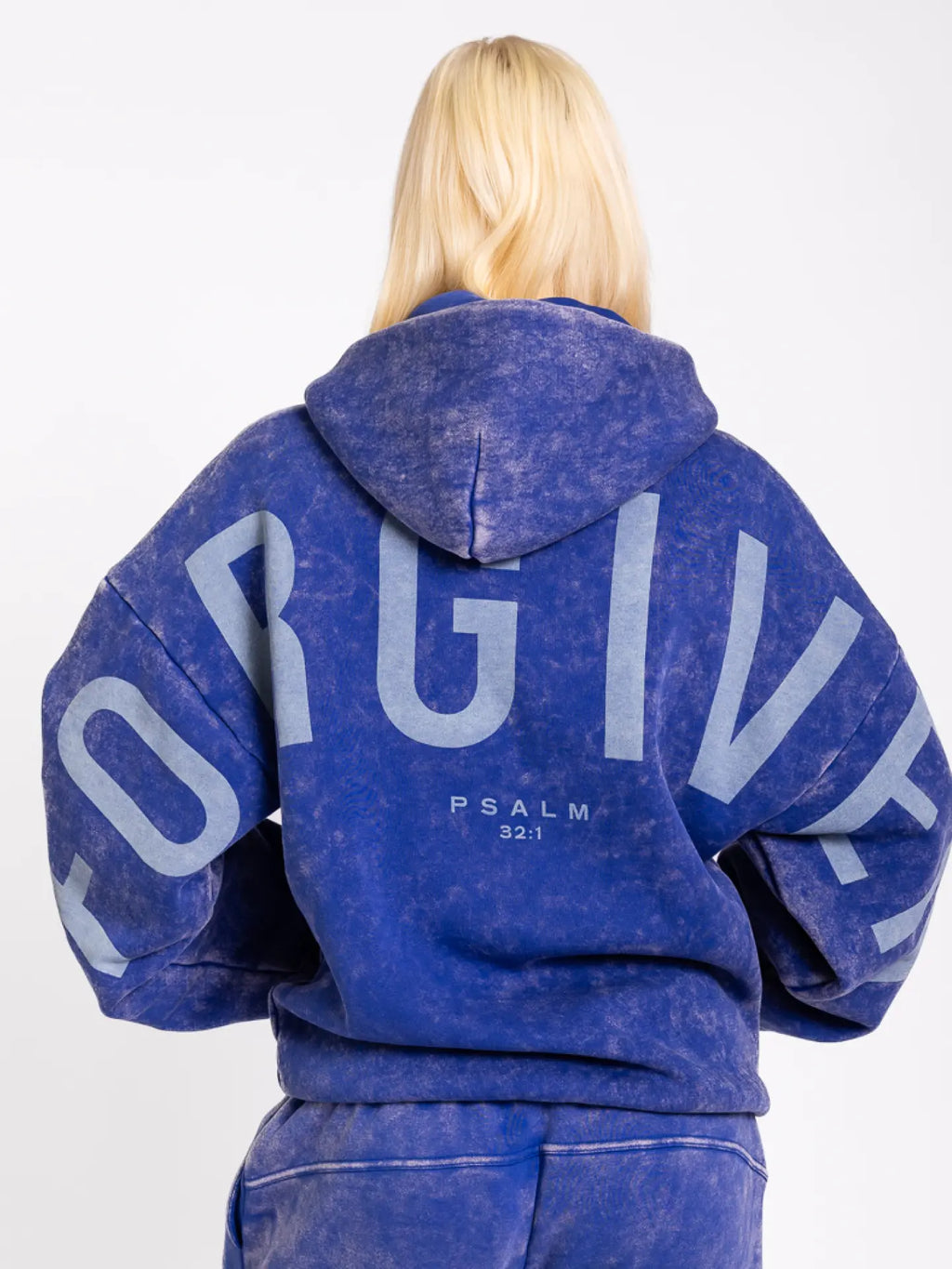 GOD'S LOVE OVERCOMES GLO Kingdom Essential Hoodie Snow Wash Inspirational Unisex Cozy Worship Lifestyle Wear 360GSM Cotton Polyester Fleece - Womenswear Fabric Everyday