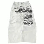 Y2K Vintage Washed Printed Baggy Wide Leg Jeans