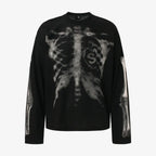 Skeleton Graphic Waffle Sweatshirt – Spooky Halloween Vibes