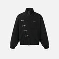 Boxy Stand Collar Metal Button Retro Y2K Unisex Jacket