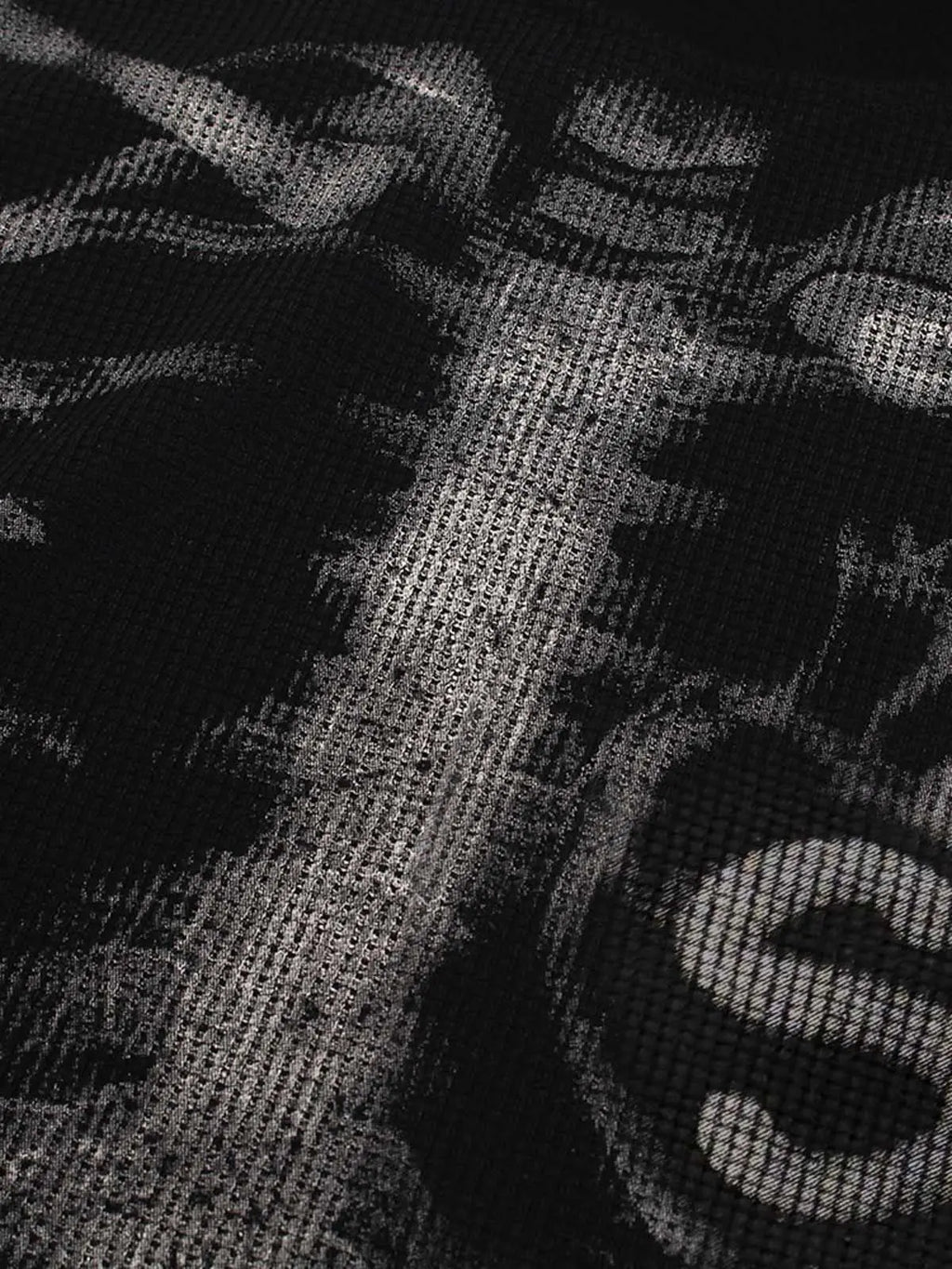 Skeleton Graphic Waffle Sweatshirt – Spooky Halloween Vibes