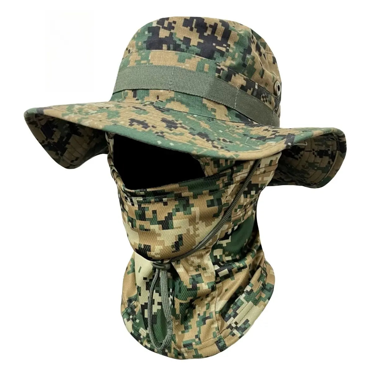 Camouflage Cotton Bucket Hat Windproof Outdoor