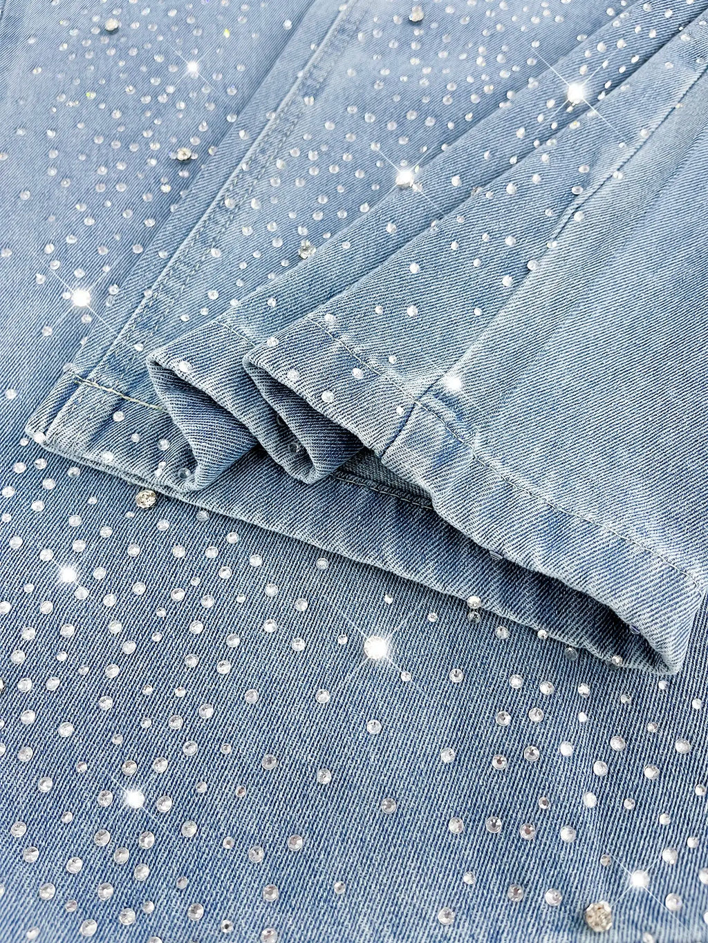 Men's Casual Streetwear Denim Jeans, Heavy Craft Jeans, Letter Embroidery Rhinestone Galaxy Design, High Waist Fitted Fashion Comfortable Men's Jeans Pants