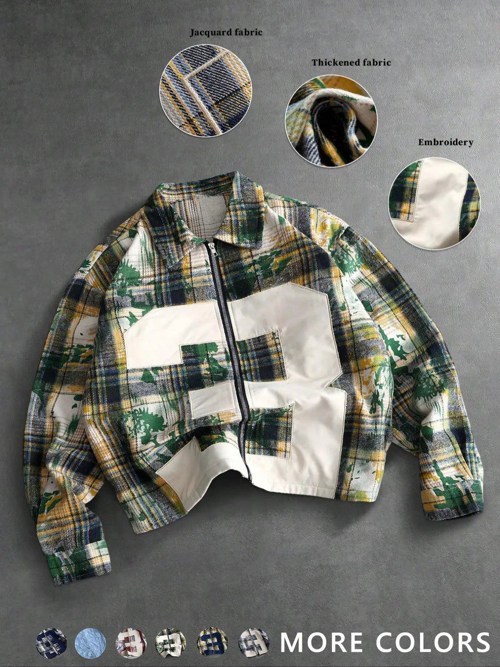 Classic Plaid Checked Fitted Shirt Men Daily Casual Top