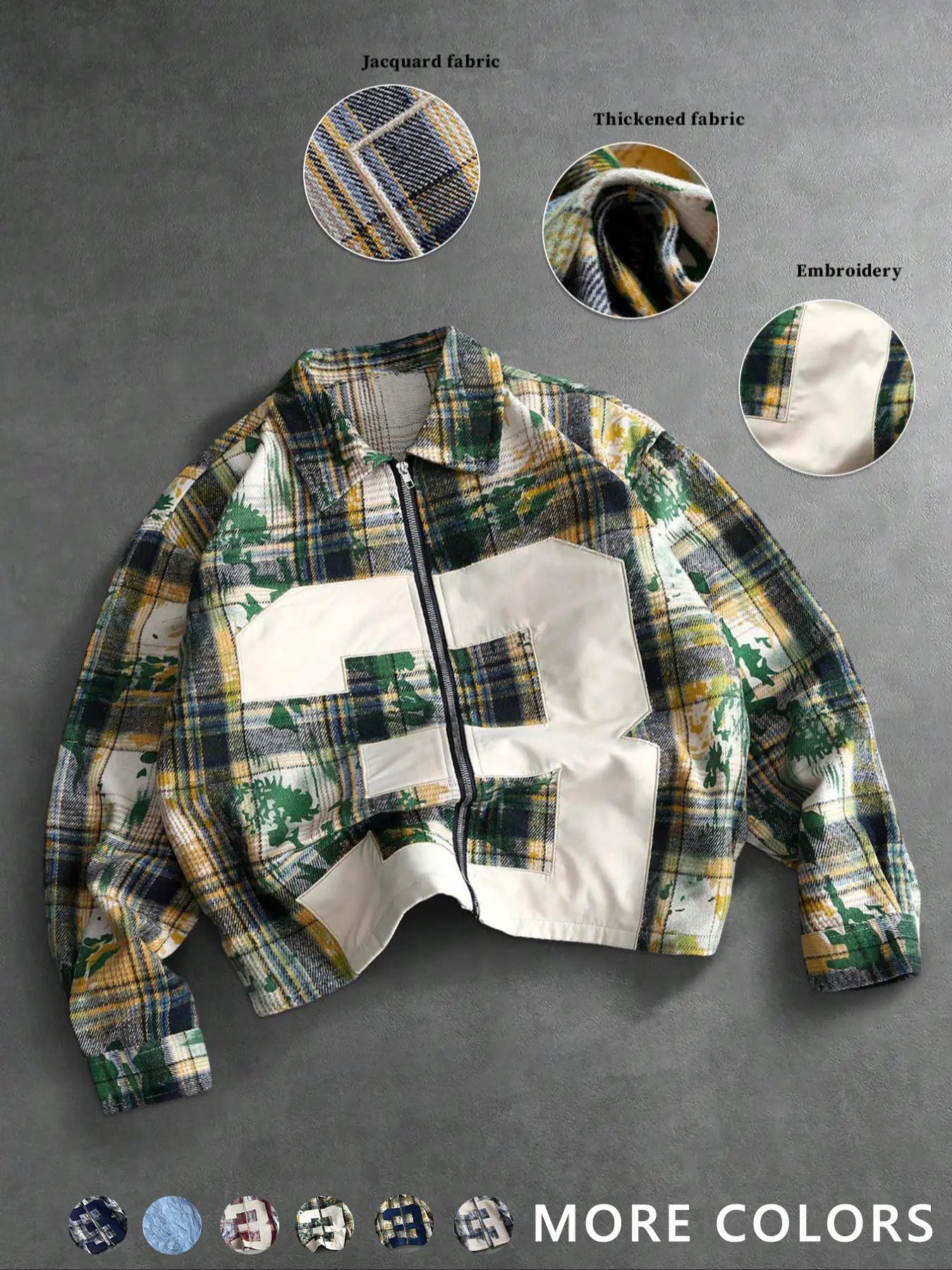 Classic Plaid Checked Fitted Shirt Men Daily Casual Top