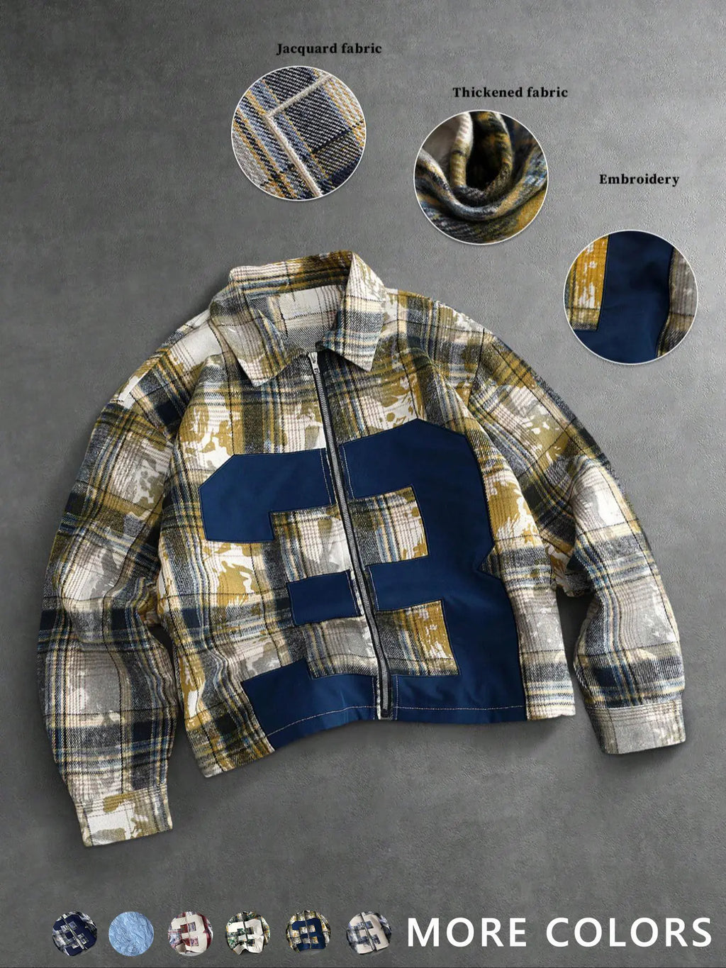 Classic Plaid Checked Fitted Shirt Men Daily Casual Top