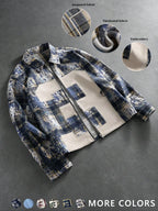 Classic Plaid Checked Fitted Shirt Men Daily Casual Top