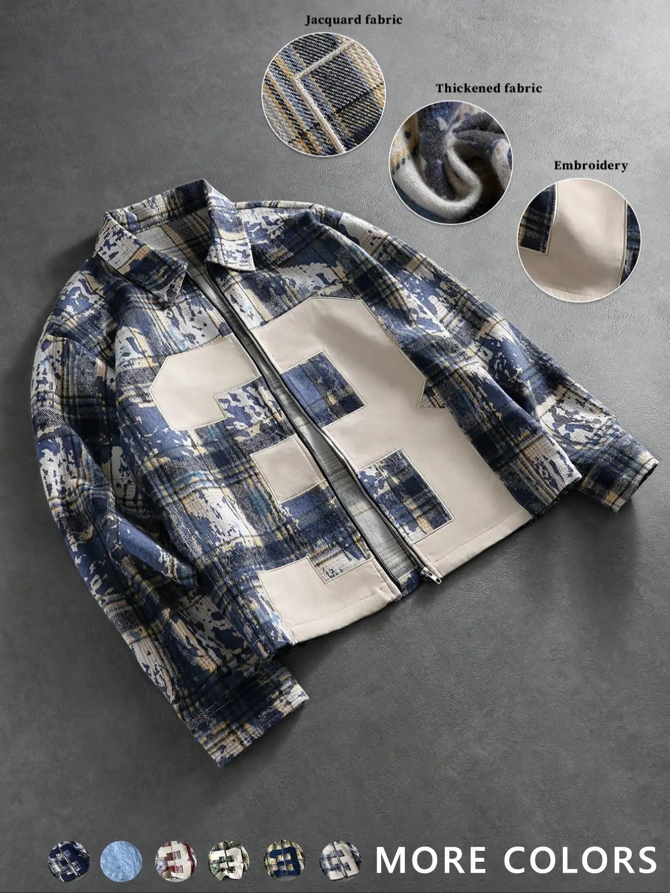 Classic Plaid Checked Fitted Shirt Men Daily Casual Top