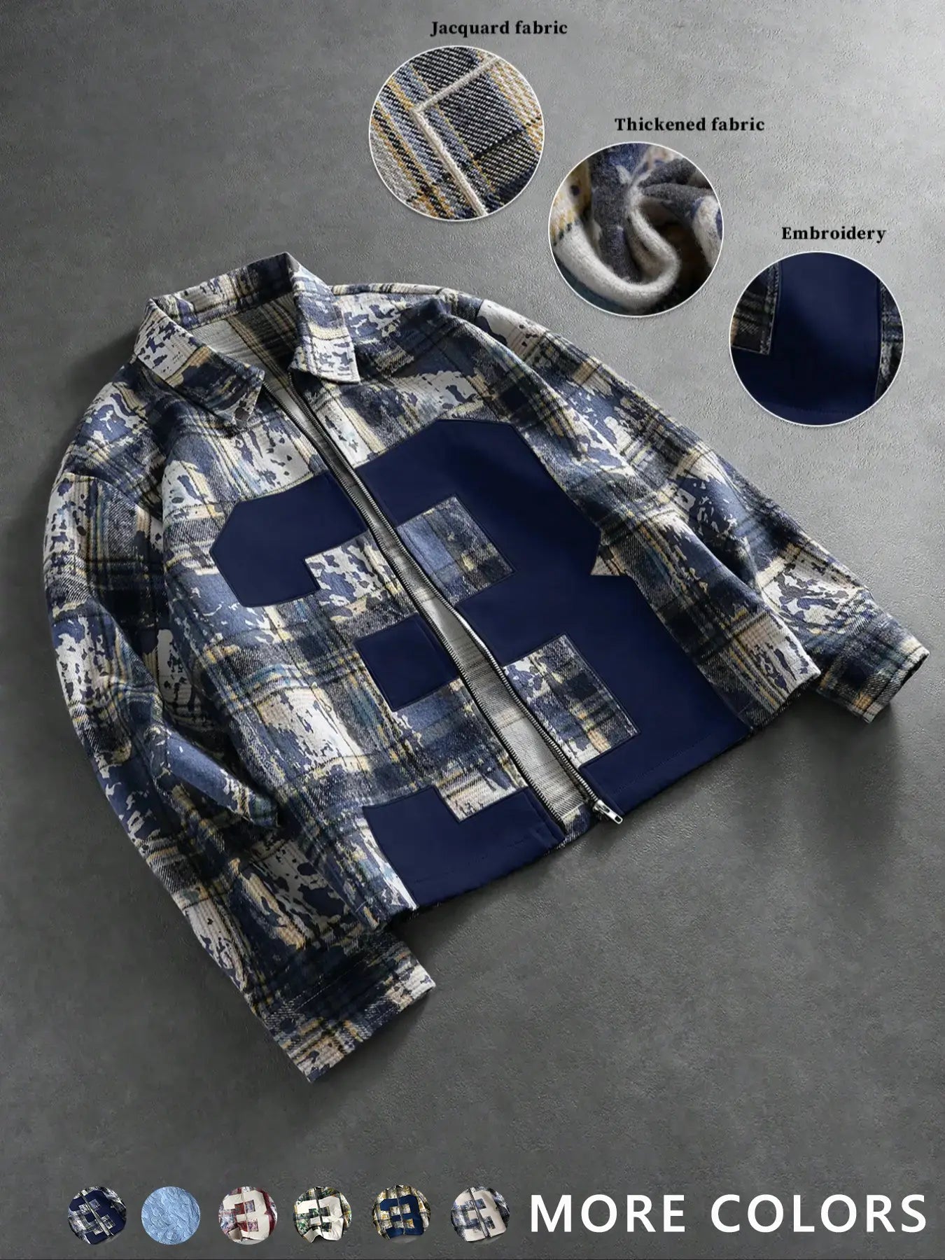 Classic Plaid Checked Fitted Shirt Men Daily Casual Top