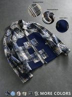 Classic Plaid Checked Fitted Shirt Men Daily Casual Top