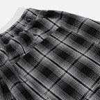 Double Waist Plaid Baggy Sweatpants Unisex Y2K