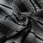 Double Waist Plaid Baggy Sweatpants Unisex Y2K