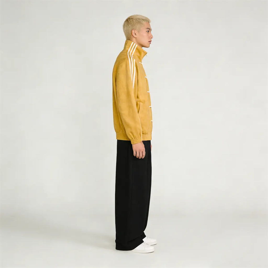Pwest Y2K Chinese New Year Jacket –Toggle-Style Frog Buttons, Soft Yet Structured Fabric, Unisex Fit, Festive Street Style with Cultural Edge