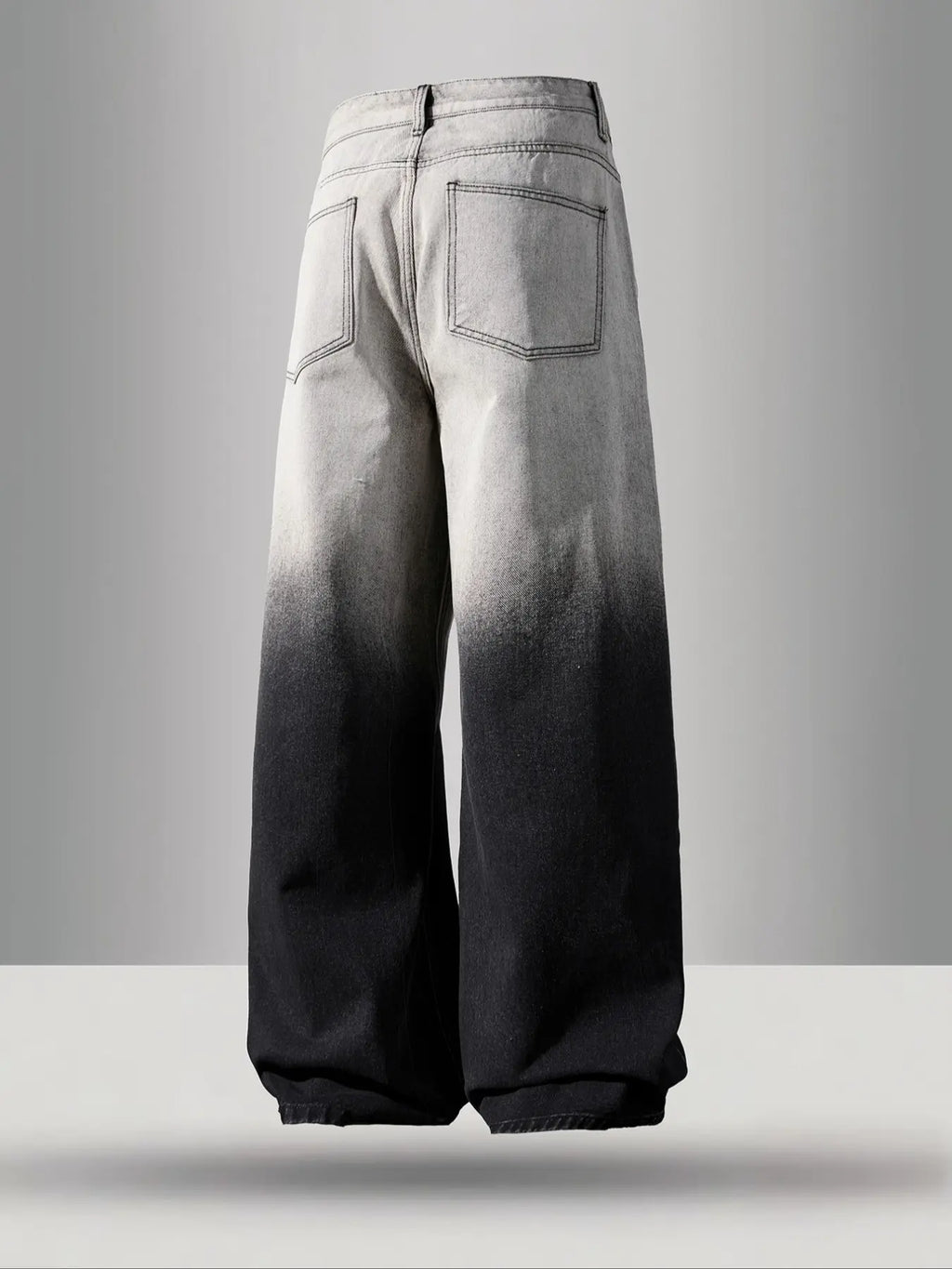 Y2K Gradient Washed Loose Wide Leg Denim Jeans