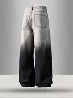 Y2K Gradient Washed Loose Wide Leg Denim Jeans
