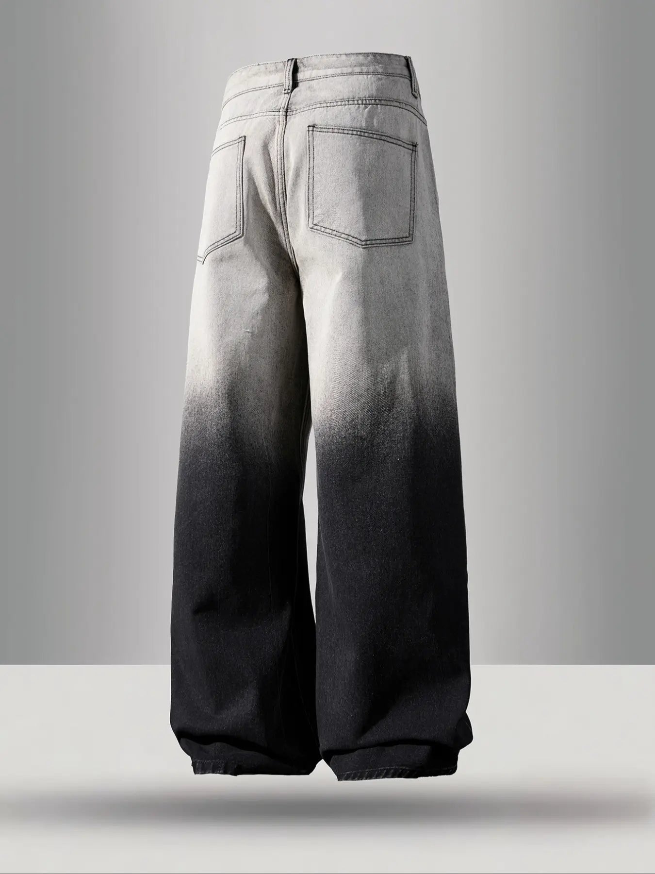 Y2K Gradient Washed Loose Wide Leg Denim Jeans