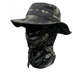 Camouflage Cotton Bucket Hat Windproof Outdoor