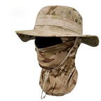 Camouflage Cotton Bucket Hat Windproof Outdoor