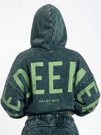 GOD'S LOVE OVERCOMES GLO Kingdom Snow Wash Unisex Hoodie