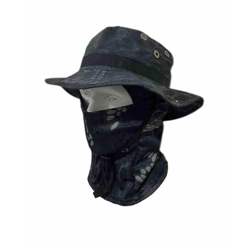 Camouflage Cotton Bucket Hat Windproof Outdoor